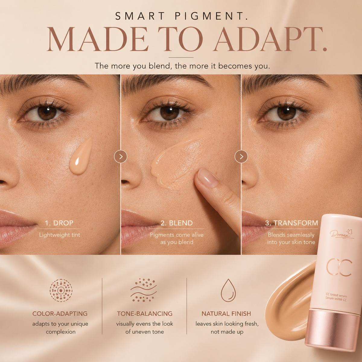 CC Color Correcting Serum – Brightening Serum for Dark Spots & Uneven Skin Tone