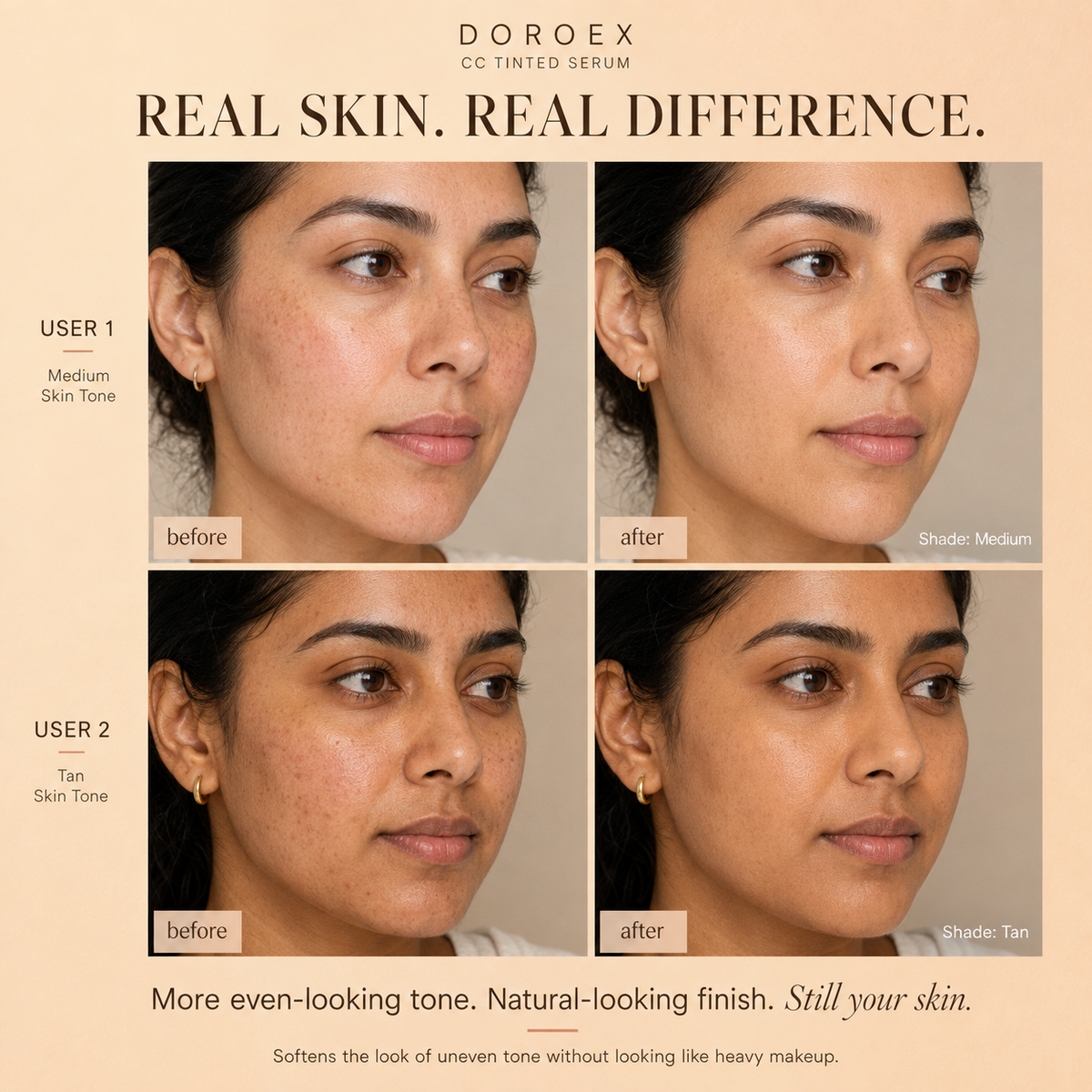 CC Color Correcting Serum – Brightening Serum for Dark Spots & Uneven Skin Tone