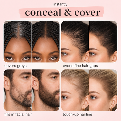 Hair Concealer – Instantly Covers Gray Roots & Thinning Hair