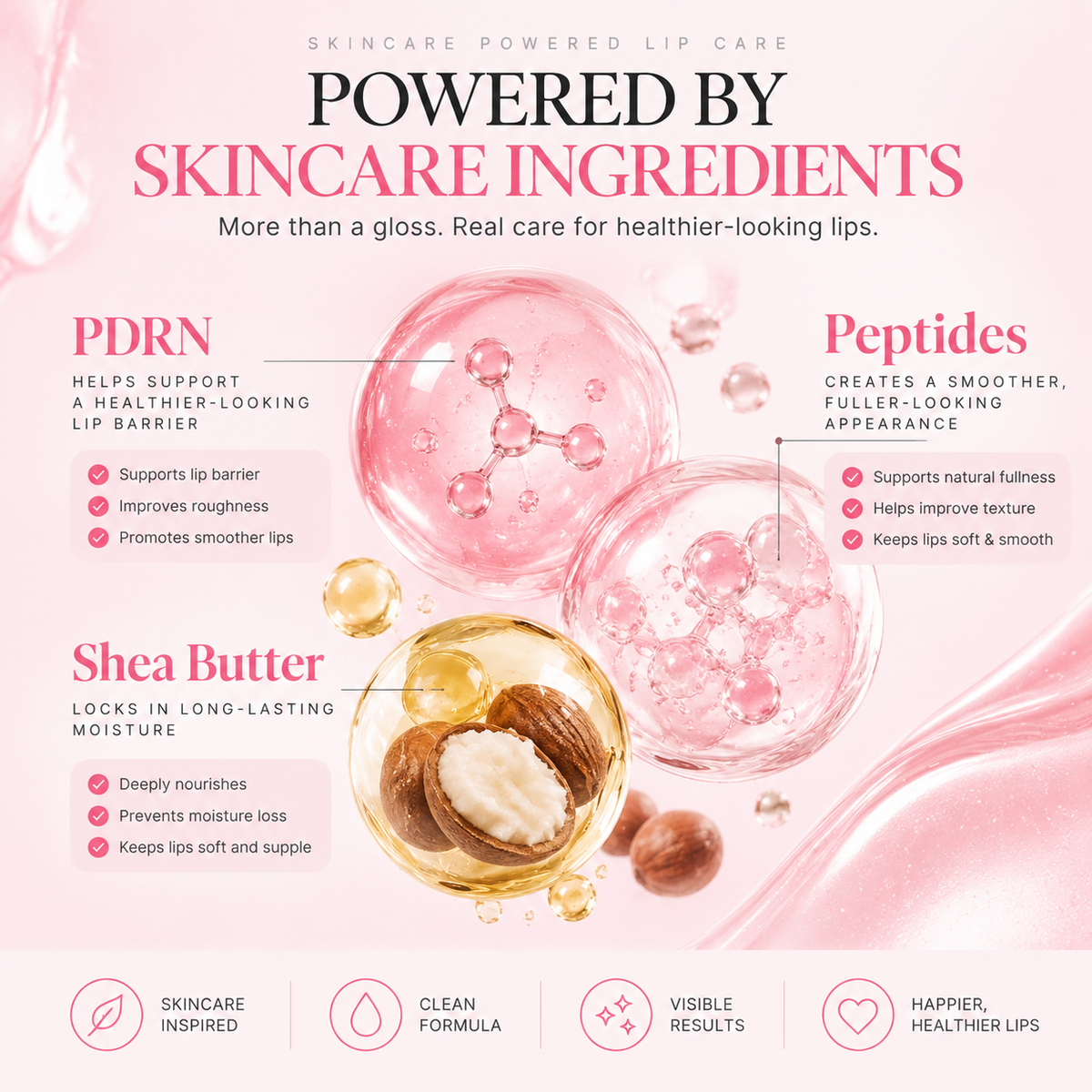 PDRN Peptide Glossy Lip Balm – Hydrating Lip Care
